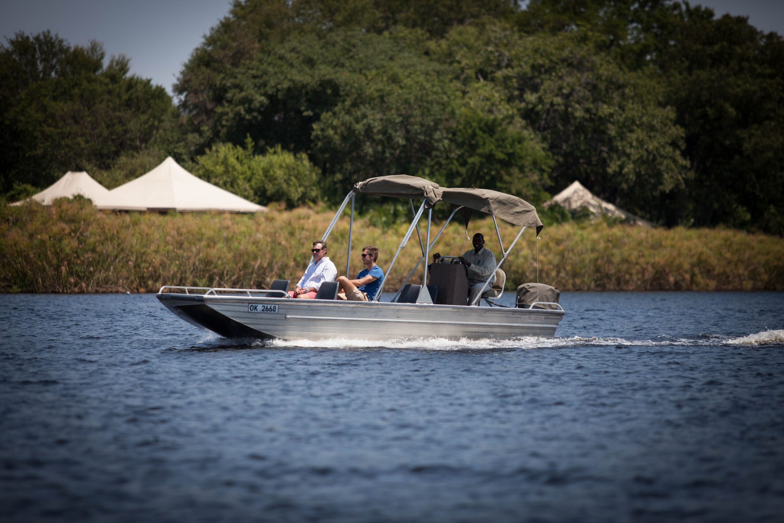 Boat trip through the Okavango Delta